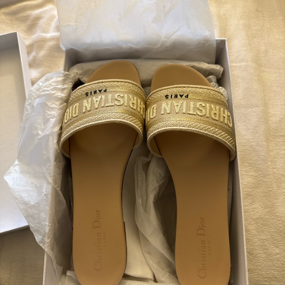 Dior Gold Women's Slides